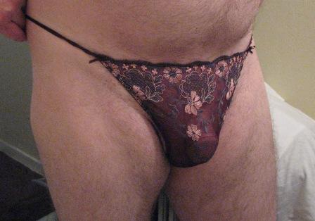me in new floral thong panties for Sarah18s