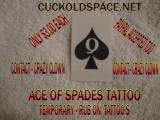 ACE of SPADES TATTOO'S AVAILABLE NOW !