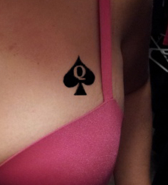 The Queen of spades tatoo