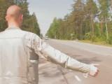 Couple takes hitch hiker -